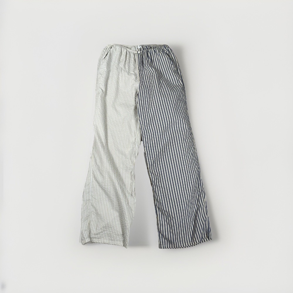 Aerie Yellow,Blue And White Striped Pajama Pants Size Medium